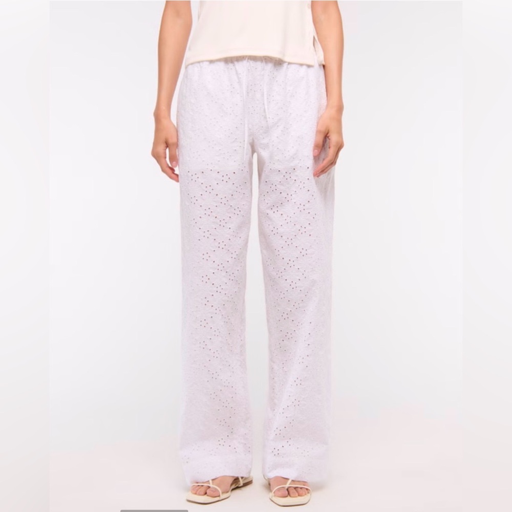 Abercrombie Eyelet Drawstring Pants